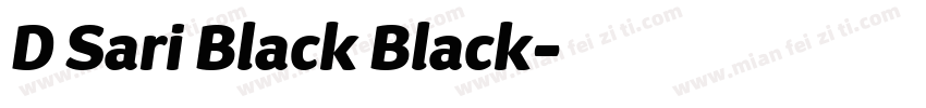 D Sari Black Black字体转换